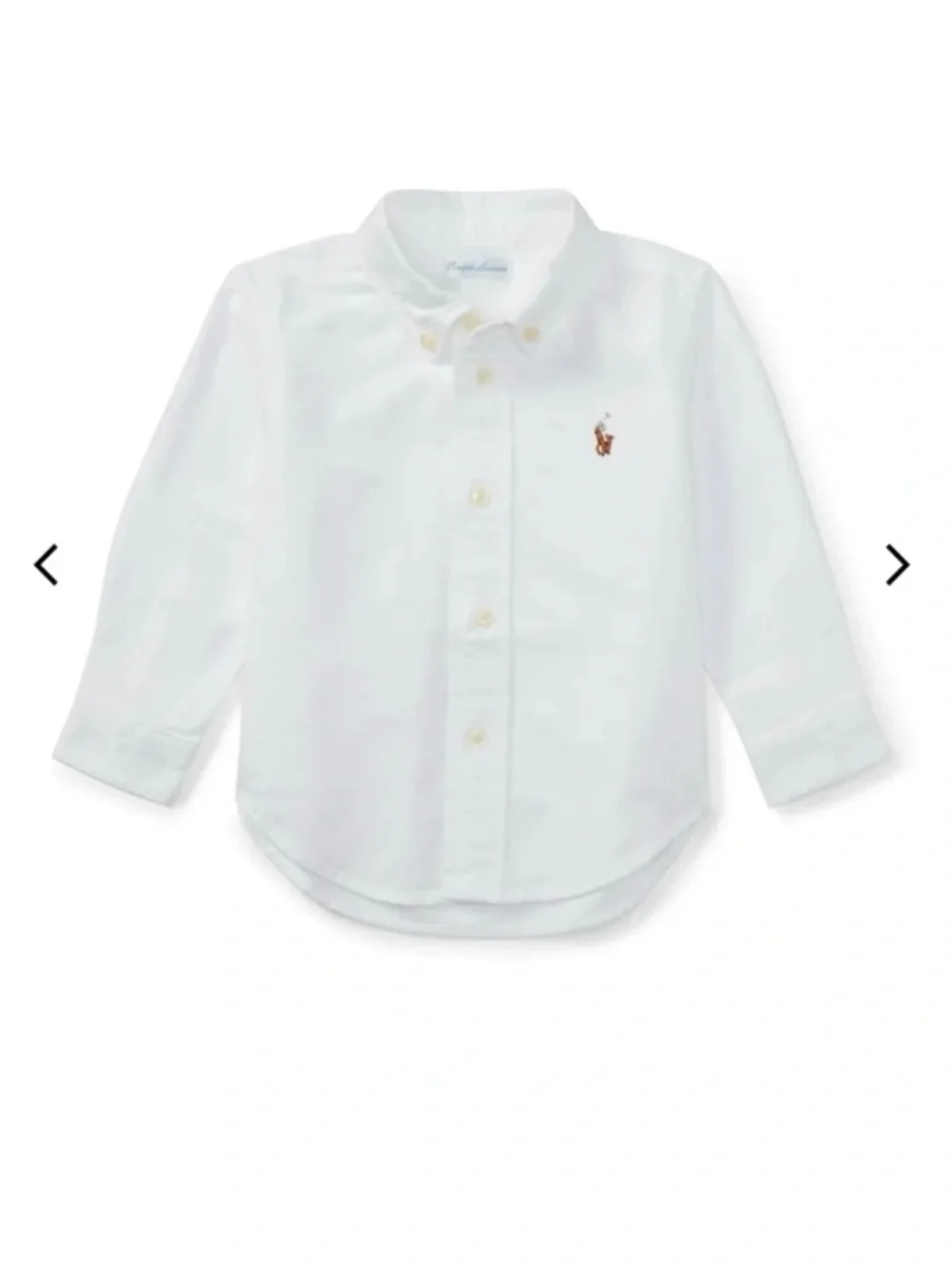 Ralph Lauren Baby Oxford Chambray Shirt in White
